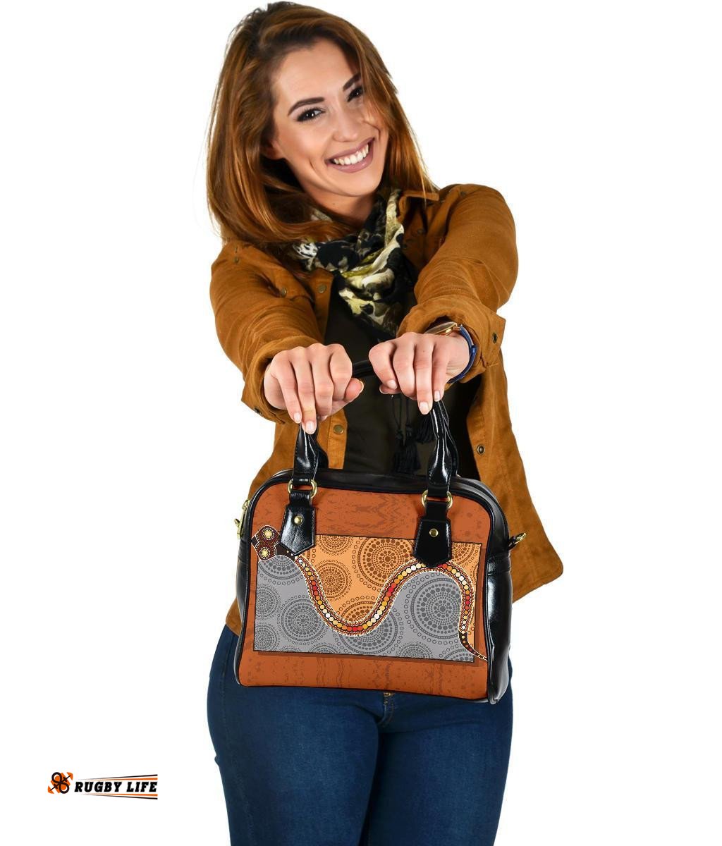 Shoulder Handbag - Indigenous Snake