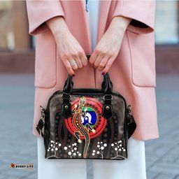 Shoulder Handbag - Aboriginal Lizard with Torres Strait Islanders Flag
