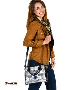 Geelong Shoulder Handbag Cats Indigenous - White