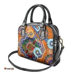 Personalised Tigers NAIDOC Week 2024 Shoulder Handbag Australia Aboriginal Dot Painting DT02