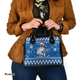 Custom Bulldogs Rugby Shoulder Handbag Christmas Vibe 2023