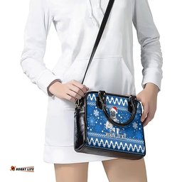 Custom Bulldogs Rugby Shoulder Handbag Christmas Vibe 2023
