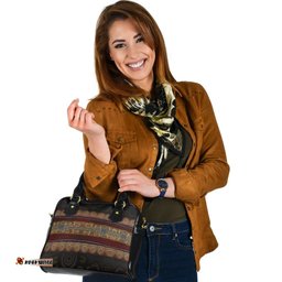 Shoulder Handbag - Aboriginal Dot Panting Art Horizontal Lines