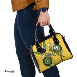 Custom Matildas NAIDOC Week Shoulder Handbag Australia Kangaroo Keep The Fire Burning - Yellow