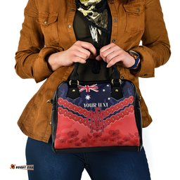 Custom Demons Football Shoulder Handbag ANZAC Lest We Forget