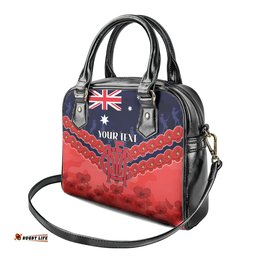 Custom Demons Football Shoulder Handbag ANZAC Lest We Forget