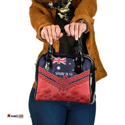 Custom Demons Football Shoulder Handbag ANZAC Lest We Forget