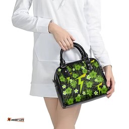 Australian Thunder Cricket Shoulder Handbag Baeuty Pacific Hibiscus and Polynesian Pattern