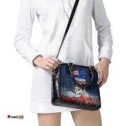 New Zealand ANZAC Day Shoulder Handbag Freedom Ain't Free