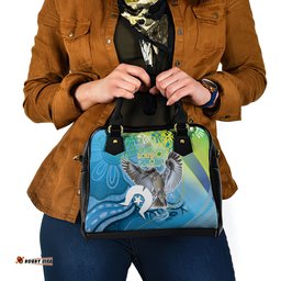 Vivid Kookaburra NAIDOC 2024 Shoulder Handbag Aboriginal Art Style