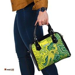 Australia Cricket Shoulder Handbag Go Aussie World Cup 2023 Aboriginal Style Unique