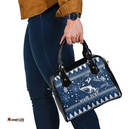 Custom Geelong Cats Football Shoulder Handbag Christmas Vibe 2023