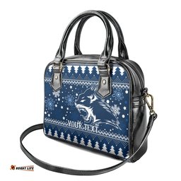 Custom Geelong Cats Football Shoulder Handbag Christmas Vibe 2023