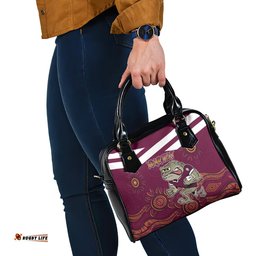 Custom QLD Maroons Cane Toad Blooded Aboriginal Inspired Shoulder Handbag