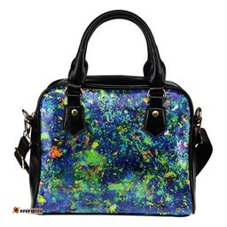 Australia Shoulder Handbags - Opal Gemstone Handbags Color Art