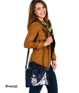 Scottish Rugby Shoulder Handbag Thistle Vibes - Navy