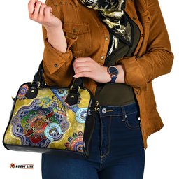 Personalised Eels NAIDOC Week 2024 Shoulder Handbag Australia Aboriginal Dot Painting DT02