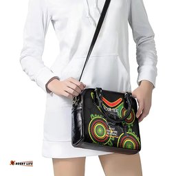 Custom NRL Panthers NAIDOC Week Shoulder Handbag Keep The Fire Burning Indigenous Art