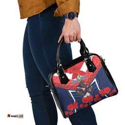 Custom Roosters Rugby ANZAC Shoulder Handbag Sydney Gallipoli Soldier With Aboriginal Art
