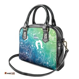 Australia Aboriginal Style Shoulder Handbag World Ocean Day