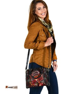 Aboriginal Shoulder Handbag - Indigenous Fish Hand Art