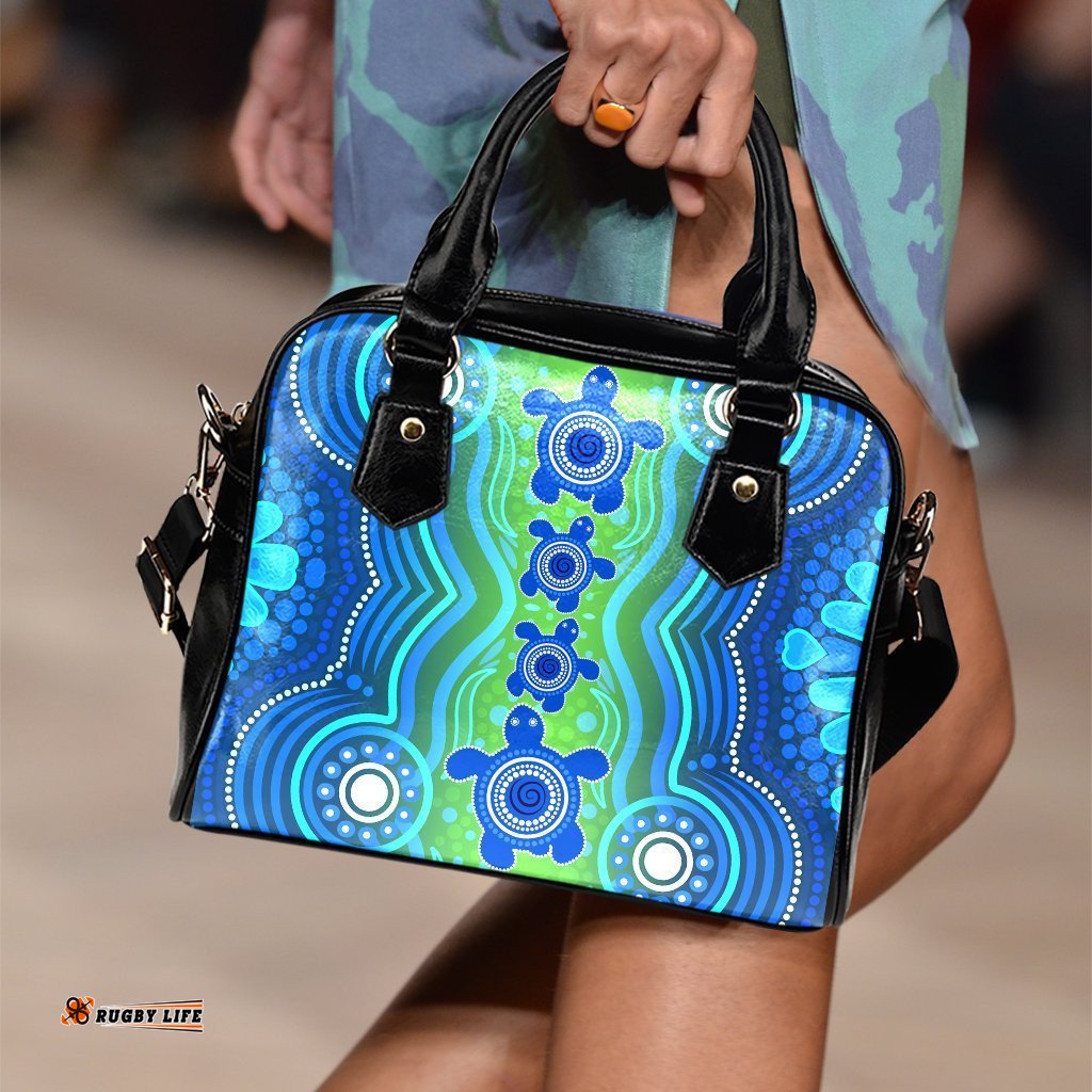 Aussie Aboriginal Shoulder Handbag Sea Turtle
