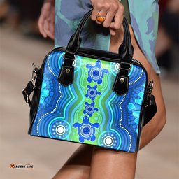 Aussie Aboriginal Shoulder Handbag Sea Turtle