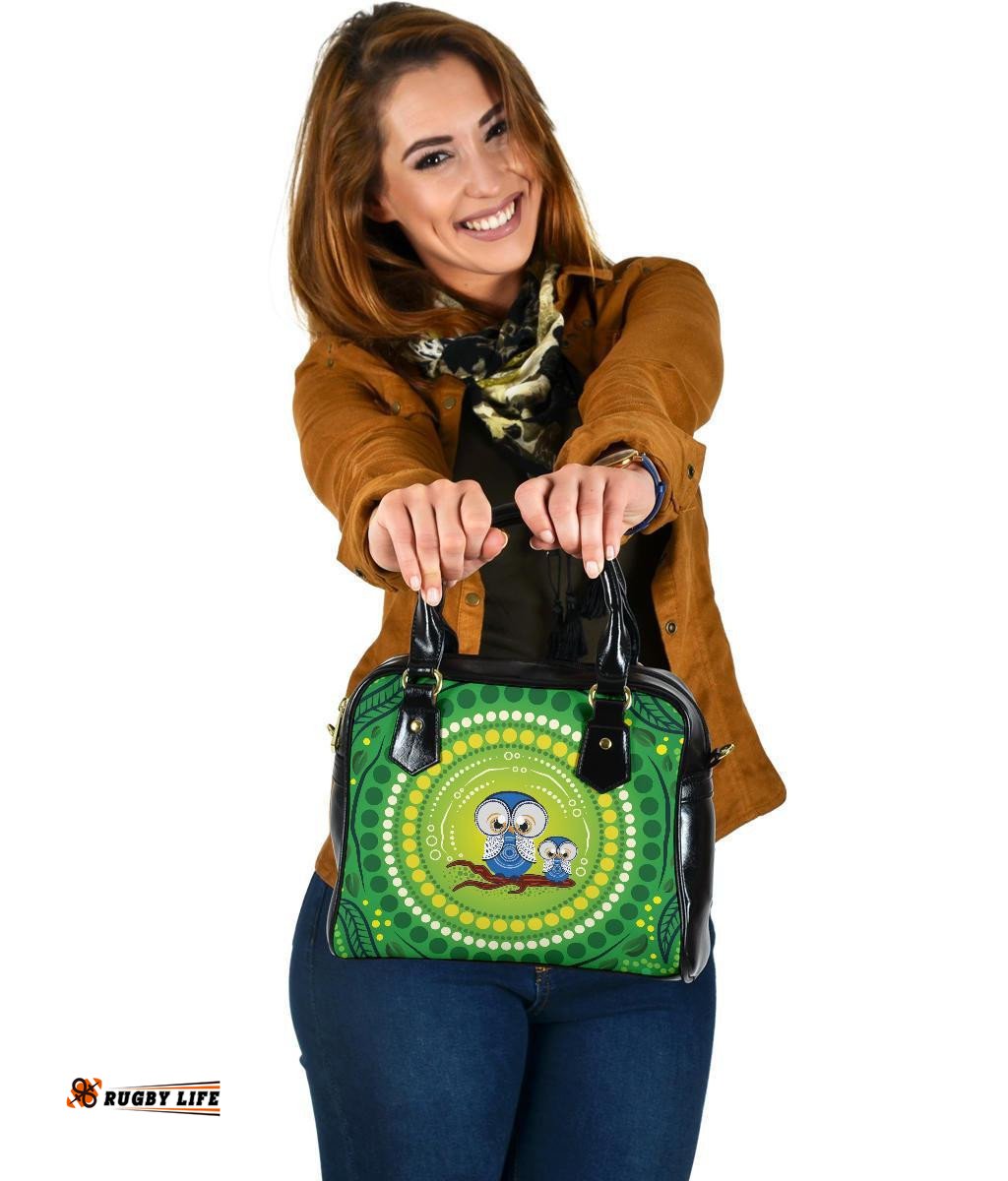 Shoulder Handbag - Indigenous Owl