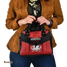 Custom Dragons Rugby ANZAC Shoulder Handbag Gallipoli Soldier With Aboriginal Art