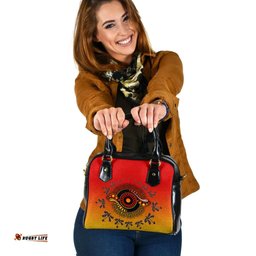 Aboriginal Shoulder Handbag - Circle Pattern