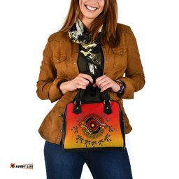 Aboriginal Shoulder Handbag - Circle Pattern