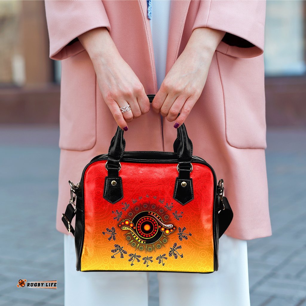Aboriginal Shoulder Handbag - Circle Pattern