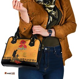 Australia Wallabies Rugby ANZAC Custom Shoulder Handbag Gallipoli Soldier With Aboriginal Dots Art