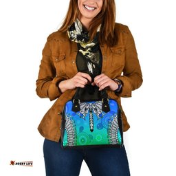 Shoulder Handbag- Turtle With Dhari Mask Ver 02