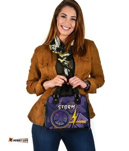 Melbourne Storm Shoulder Handbag Simple Indigenous - Purple