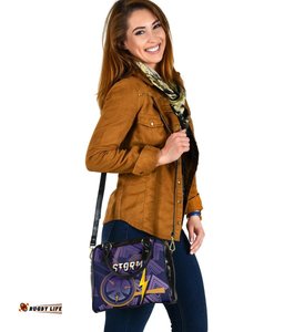 Melbourne Storm Shoulder Handbag Simple Indigenous - Purple