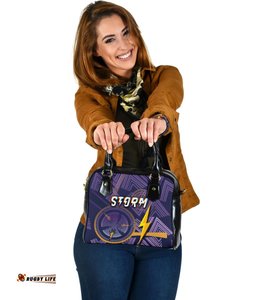 Melbourne Storm Shoulder Handbag Simple Indigenous - Purple