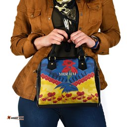 Custom Adelaide Crows Football Shoulder Handbag ANZAC Lest We Forget