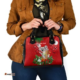 Personalised Koala Lover Shoulder Handbag Australia Koalaty Merry Christmas Aboriginal