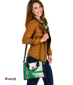 Italy Rugby Shoulder Handbag Gli Azzurri Vibes - Green