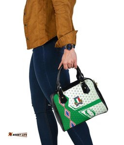 Italy Rugby Shoulder Handbag Gli Azzurri Vibes - Green