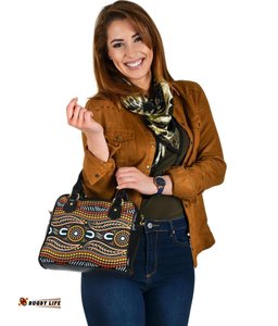 Shoulder Handbag - Indigenous Dot Painting