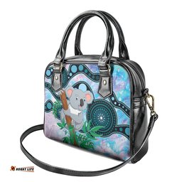 Australia Opal Koala Shoulder Handbag Aussie Aboriginal Art