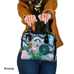 Australia Opal Koala Shoulder Handbag Aussie Aboriginal Art