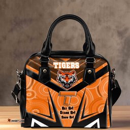Vibe Hoodie Shoulder Handbag - West Tigers Naidoc 2022 Sporty Style Shoulder Handbag
