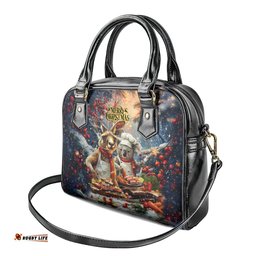Aussie Christmas Kangaroo and Koala Shoulder Handbag