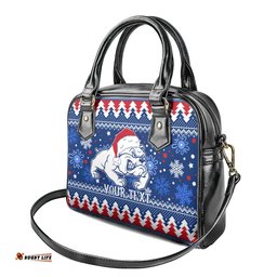 Bulldogs Football Shoulder Handbag Christmas Vibe 2023