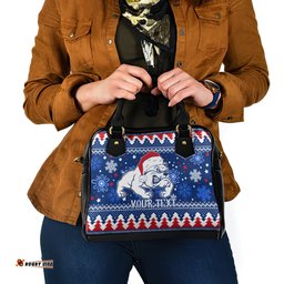 Bulldogs Football Shoulder Handbag Christmas Vibe 2023