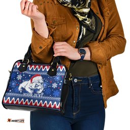 Bulldogs Football Shoulder Handbag Christmas Vibe 2023
