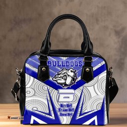 Vibe Hoodie Shoulder Handbag - Canterbury-Bankstown Bulldogs Naidoc 2022 Sporty Style Shoulder Handbag